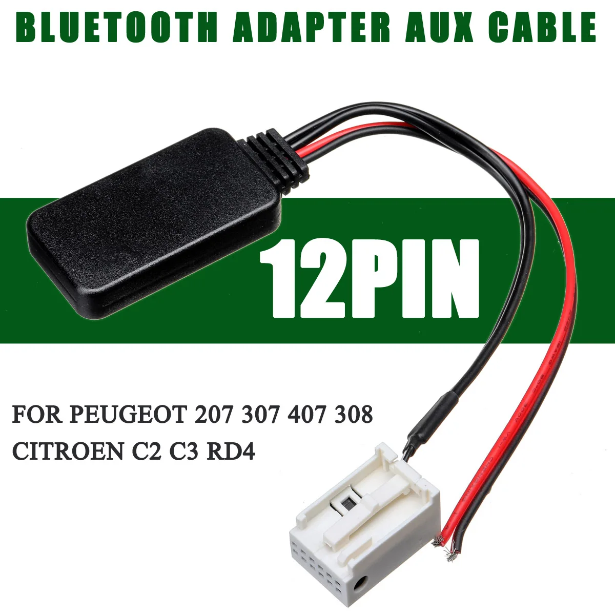 12Pin автомобильный модуль bluetooth беспроводной радио стерео Aux кабель адаптер для