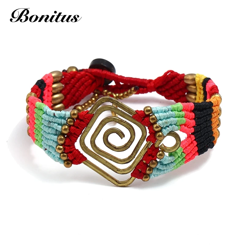 [Bonitus Jewelry] Новое поступление Модные металлические браслеты этнический стиль