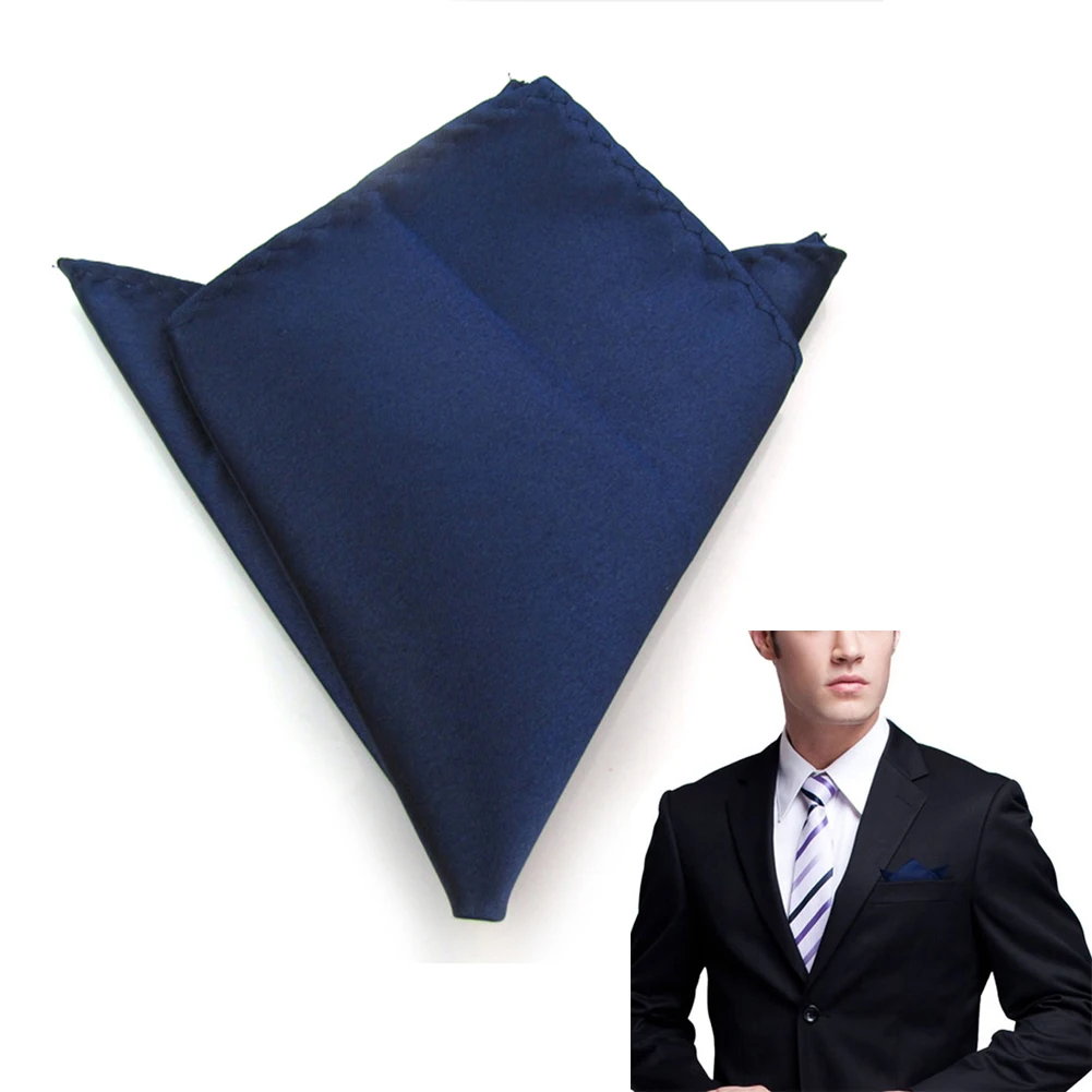 Новые 29 цветов мужские Hanky атласные однотонные костюмы Карманный квадратный
