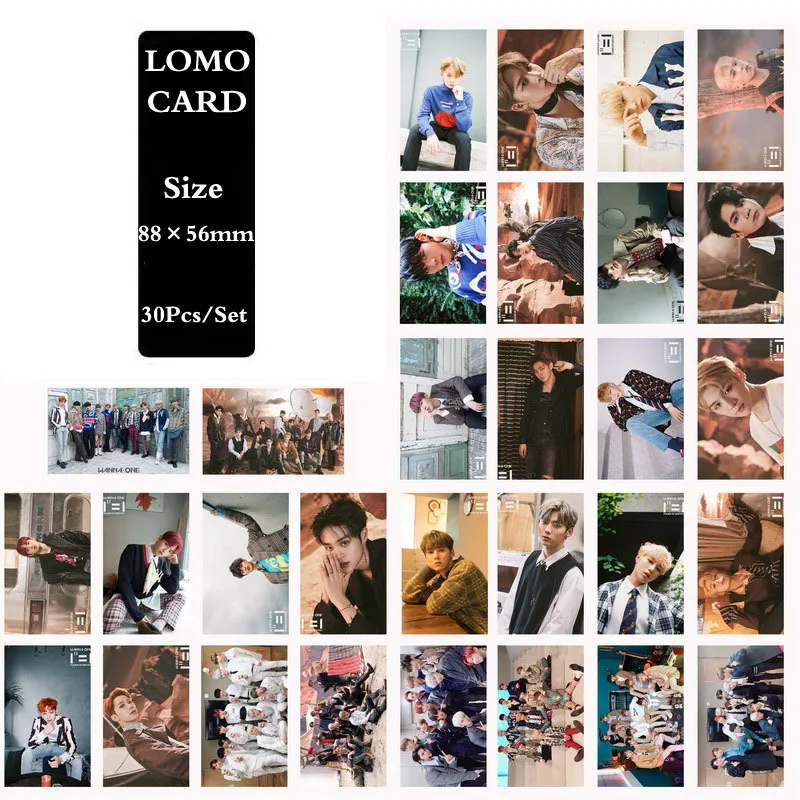 30 шт. KPOP WANNA ONE NEW Album POWER OF Fantasy Фотокарта Постер ломо карты самодельные бумажные HD