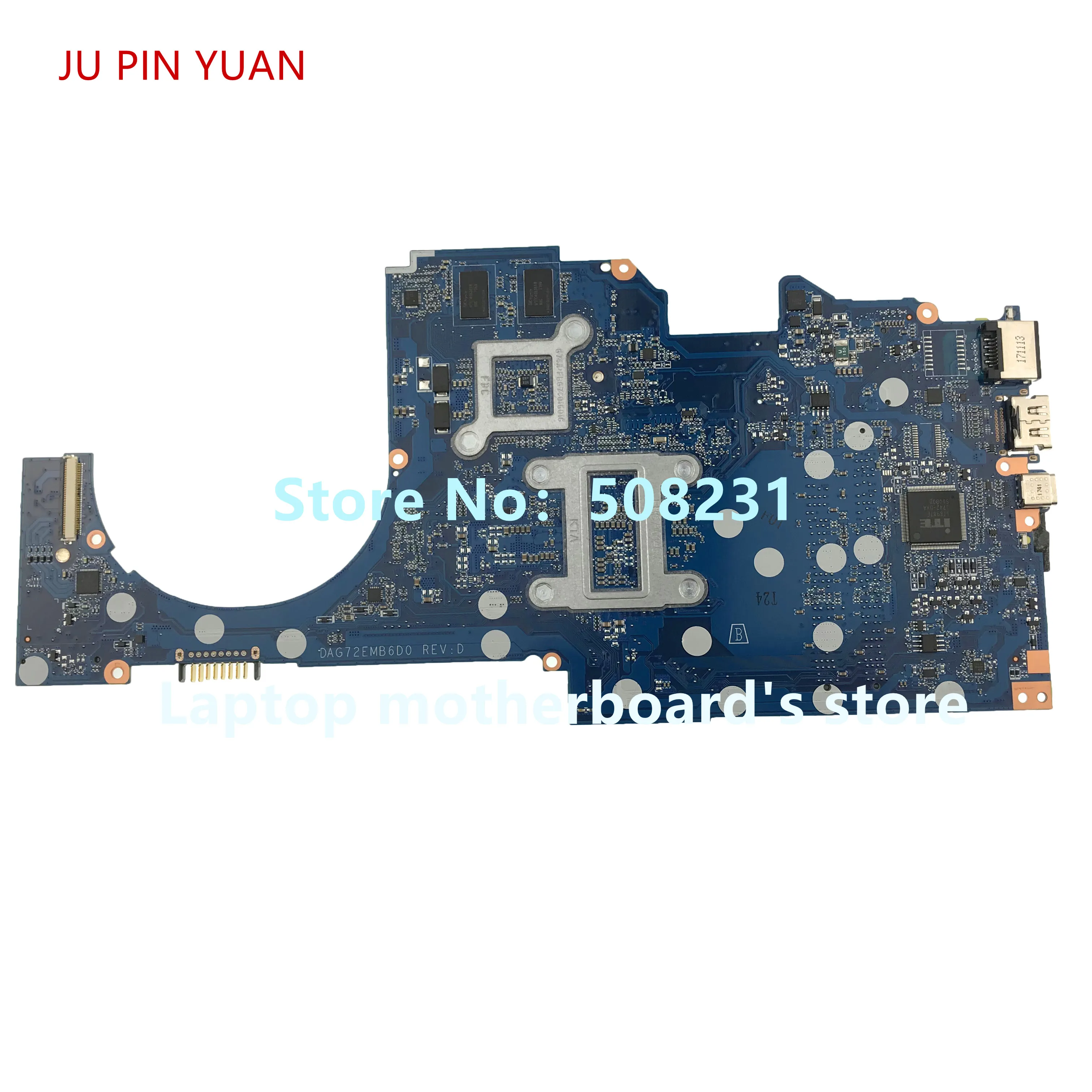 JU PIN YUAN 929562 601 G72E DAG72EMB6D0 материнская плата для ноутбука HP 14 BP bp038TX ноутбук ПК 530 дюйма