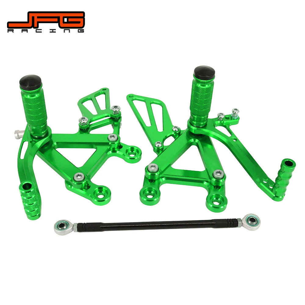 Мотоцикл алюминиевый ЧПУ Регулируемые подножки педали Rearset для KAWASAKI Ninja ZX6R ZX 6R ZX636