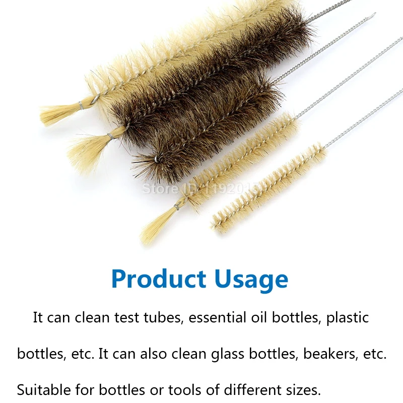 

Metal Clean Glass Hookah Smoking Pipes Feeding Bottle Test Tube Cleaning Brush Lab Spout Cleaner Cup Wash Handled Scrubbing Tool