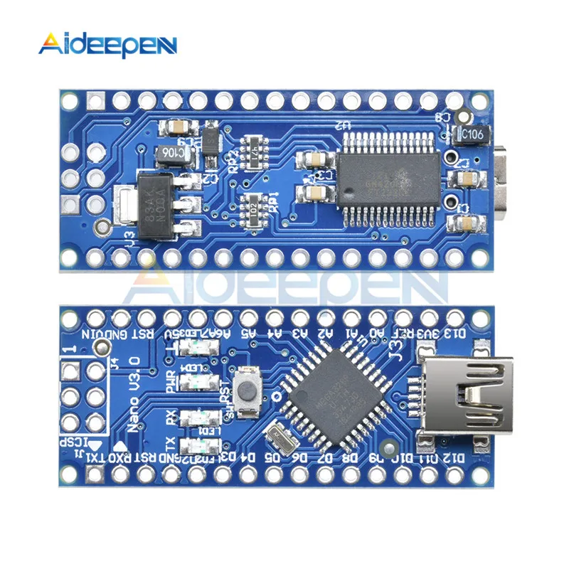 Для контроллера Arduino Nano V3.0 чип ATMEGA328P ATMEGA328 FT232|Детали и аксессуары для приборов| |