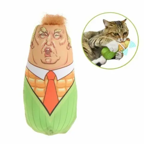 Забавные игрушки для домашних питомцев плюшевые котята Трампа кукурузный