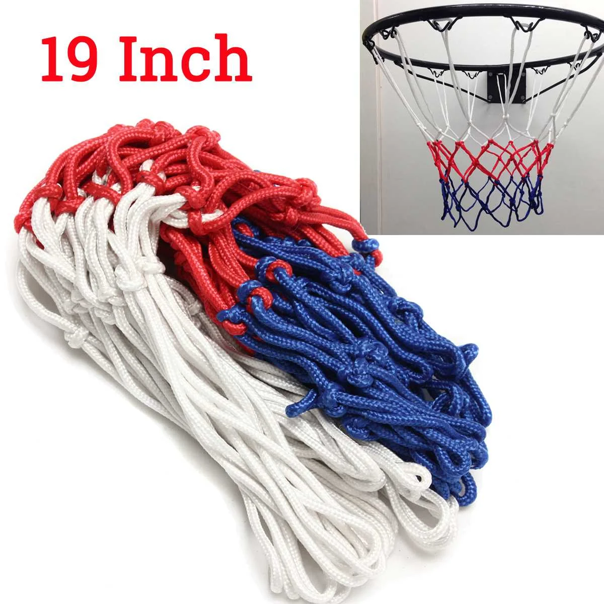 

6mm Basketball Rim Mesh Net Durable Basketball Net Heavy Duty Nylon Net Hoop Goal Rim Mesh Fits standard basketball rims