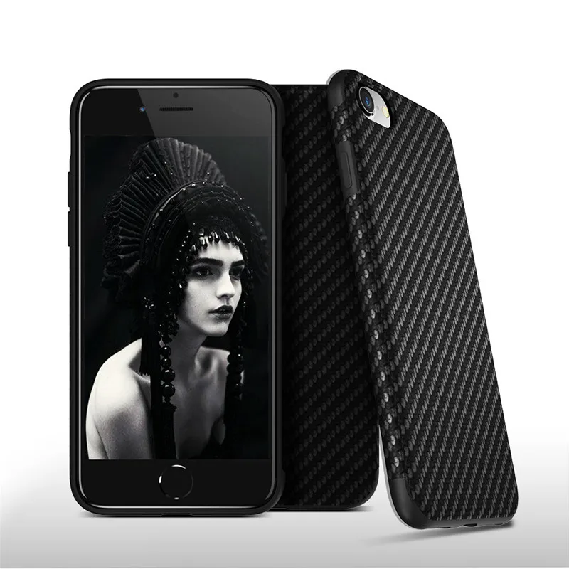 KISSCASE Carbon Fiber TPU Shockproof Case For Samsung Galaxy S10 S10E plus Soft Silicon Back Cover for Plus |