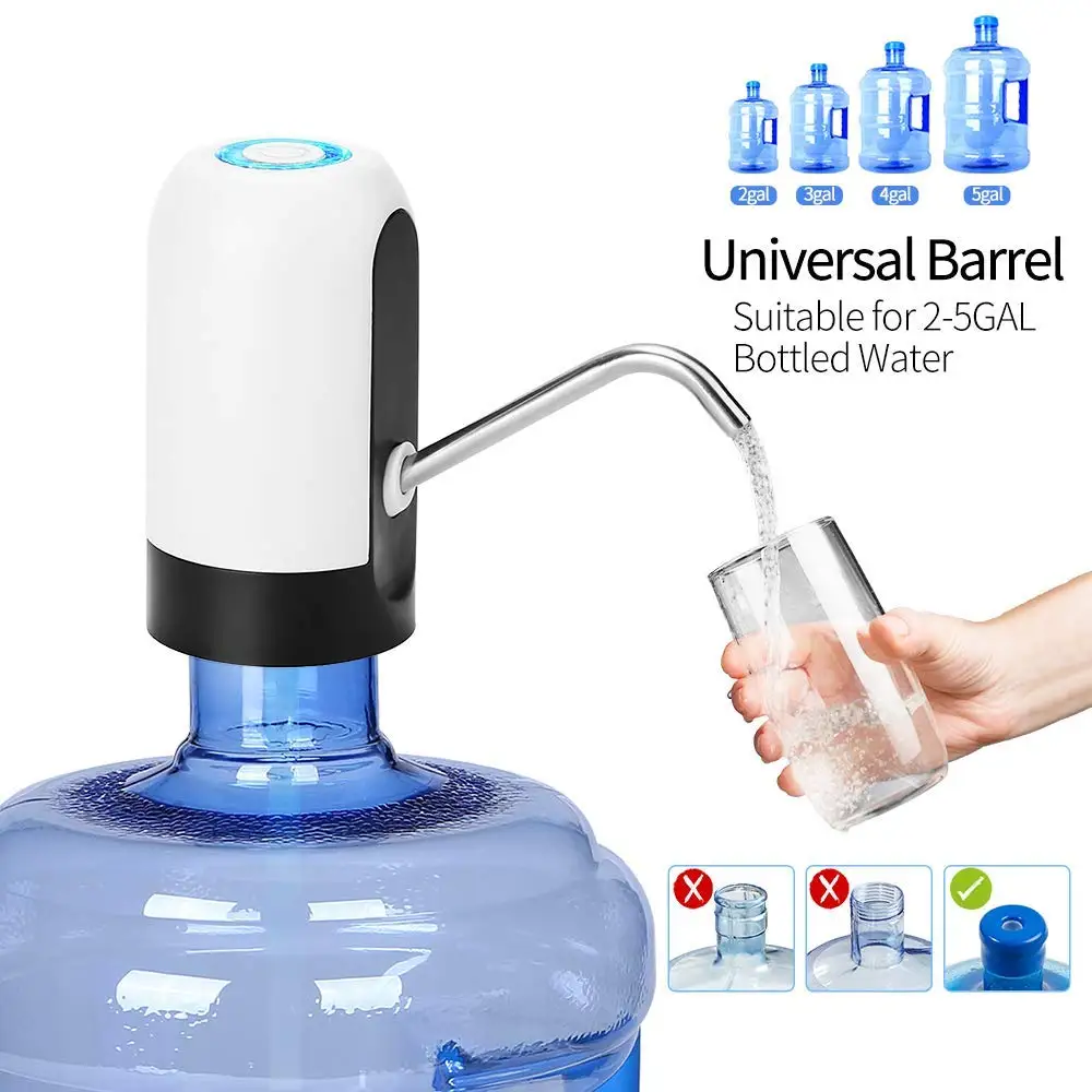 Water Bottle Pump USB Charging Automatic Drinking Portable Electric Dispenser Switch for Universa | Бытовая техника