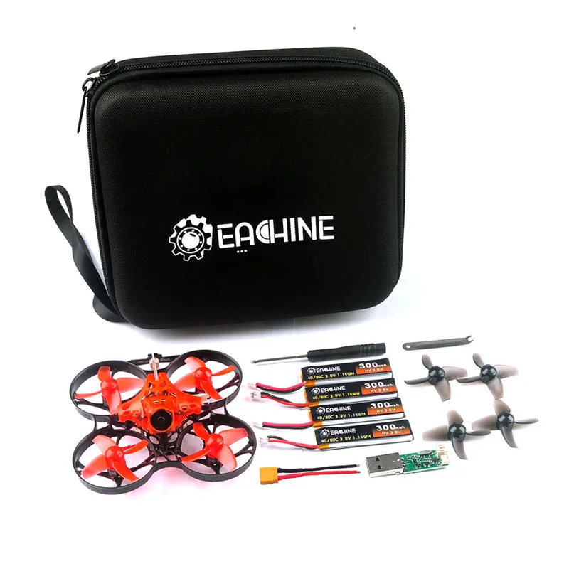 Квадрокоптер Crazybee F4 PRO OSD 2S Whoop FPV 75 мм регулируемый Дрон с камерой 25/200 МВт VTX новое