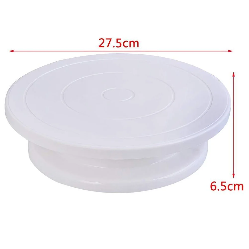 DIY Pan Baking Tool Plastic Cake Plate Turntable Rotating Anti-skid Round Stand Decorating Rotary Table Kitchen D3 | Дом и сад