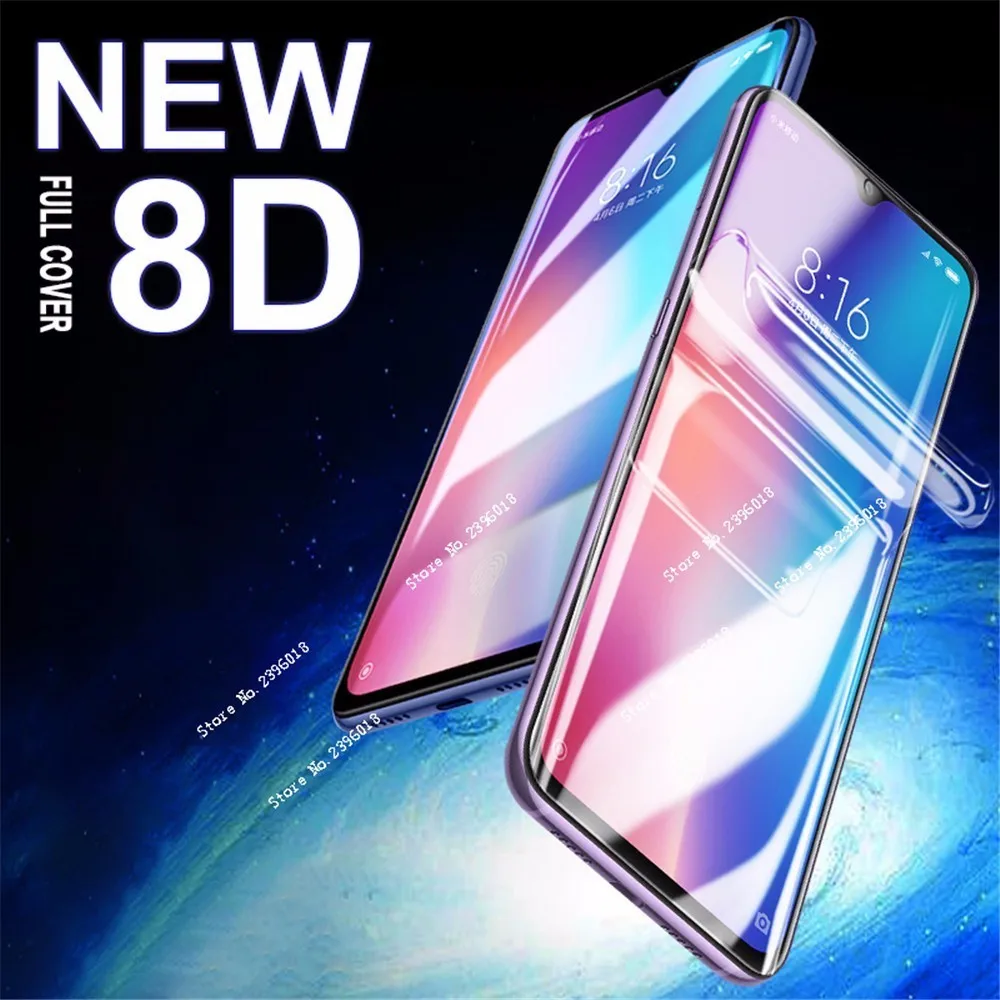 8D мягкая Гидрогелевая защитная пленка HD для Xiaomi Mi 9 9SE Mix 2S 3 On Redmi Note 7 Note7 6 5 Pro