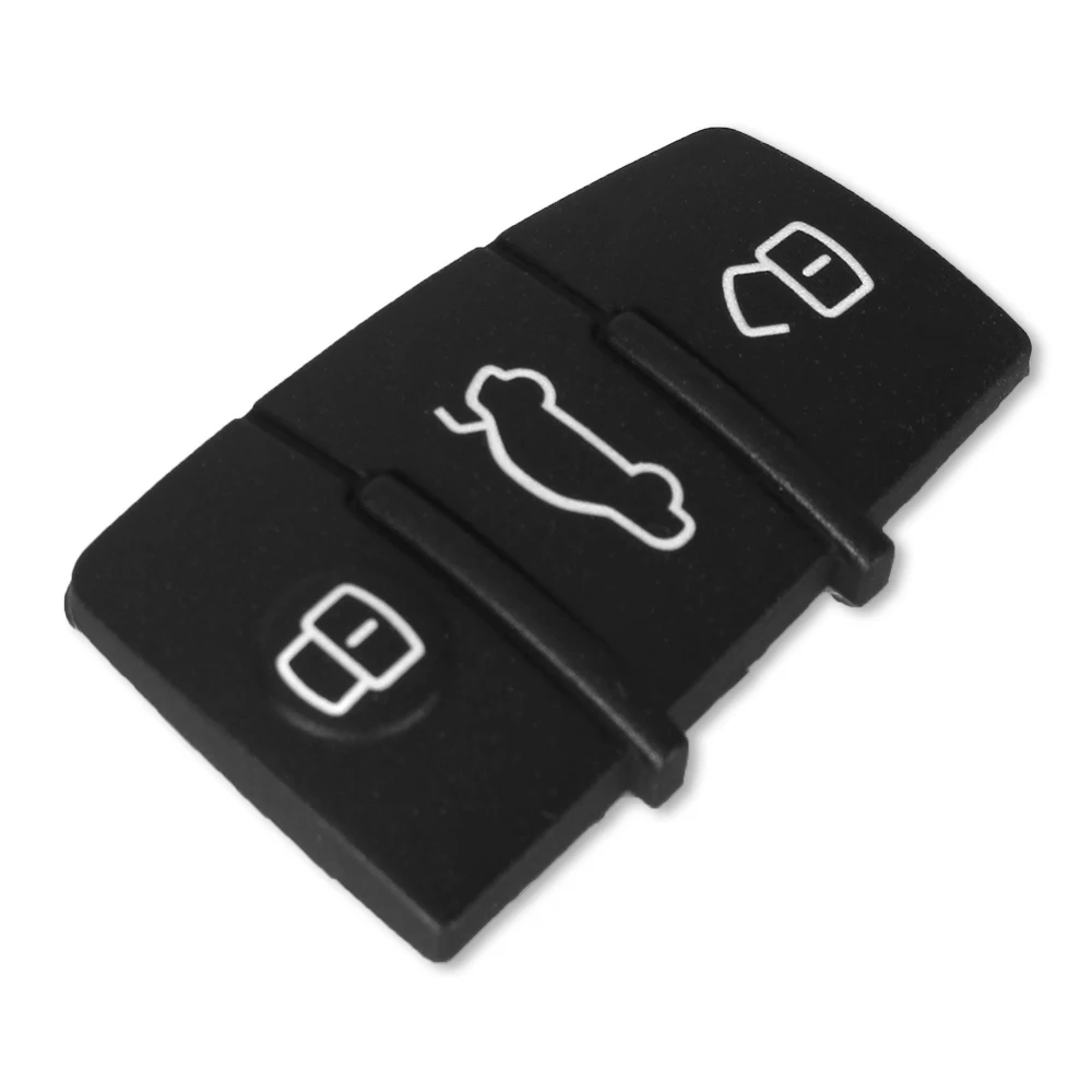 KEYYOU 3 кнопки сменная резиновая накладка брелок для Audi A3 A4 A5 A6 A8 Q5 Q7 TT S LINE RS чехол