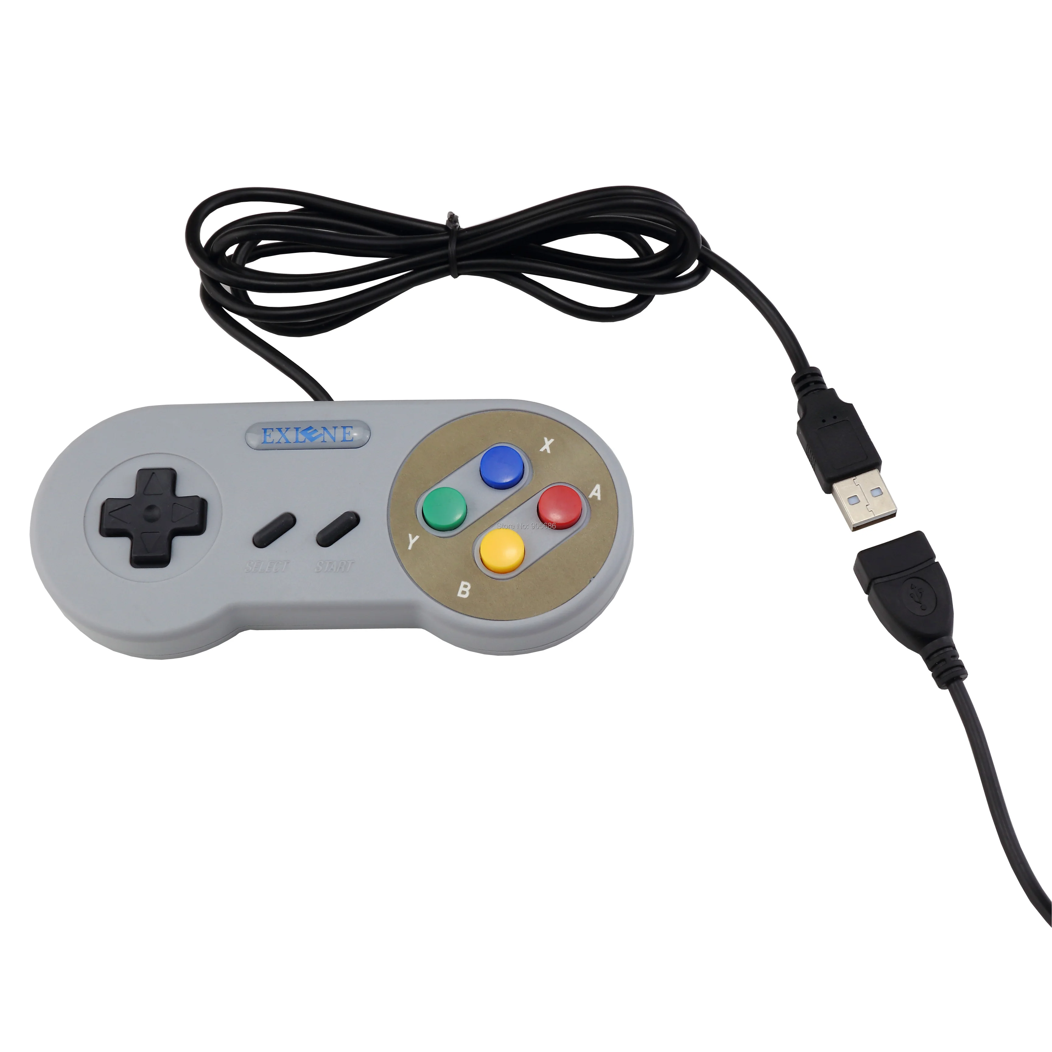 Exlene 2 упаковки USB контроллер SNES джойстик для Windows ПК Raspberry Pi 3 Sega Genesis с