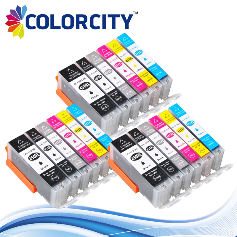 18pcs ink cartridge PGI-450 CLI-451 PGI450 pgi 450 451 for canon PIXMA MG5440 MG5540 MG6340 MG6440 Ip7240 MX924 IX6540 IX6840 | Компьютеры