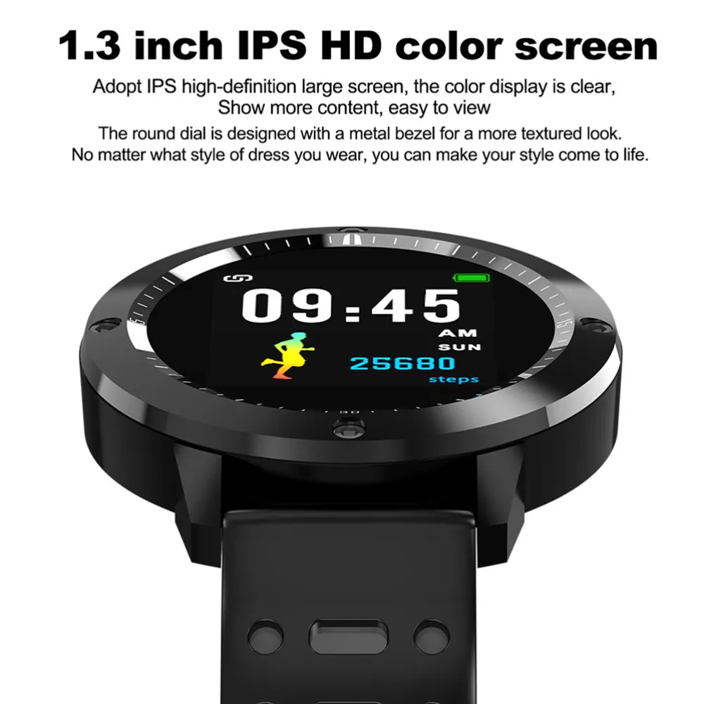 Sporch CF58 IP67 водонепроницаемые умные часы 1 3 дюймов ips монитор сердечного ритма во
