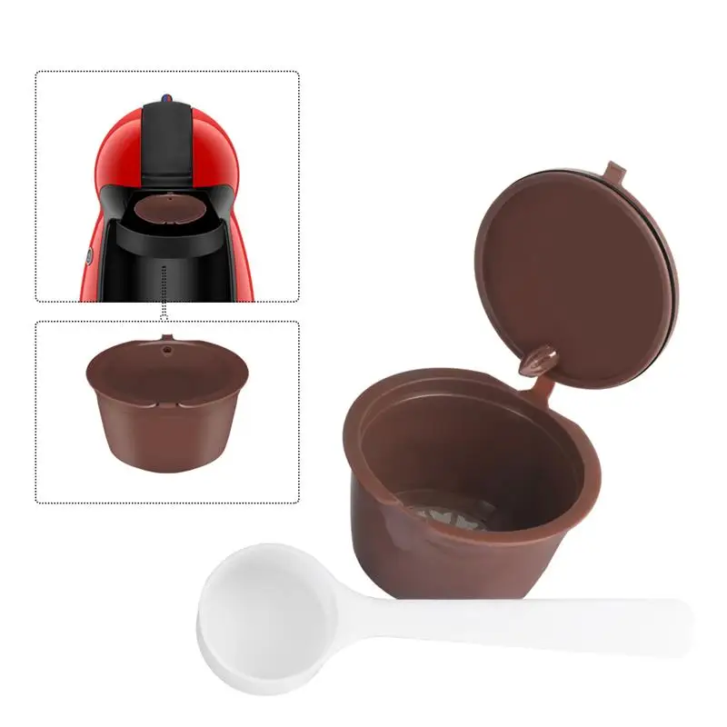 Многоразовые капсулы для кофе Dolce Gusto Lemonbest с пластиковой ложкой 1 шт. многоразовые