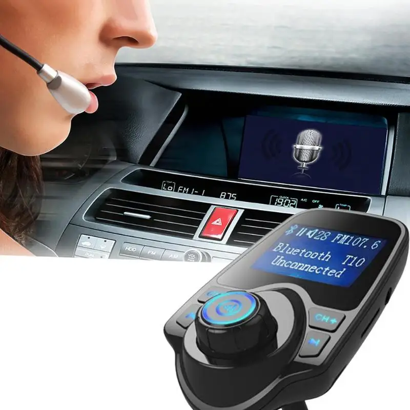 Bluetooth автомобильный комплект fm передатчик беспроводной радиоадаптер модулятор