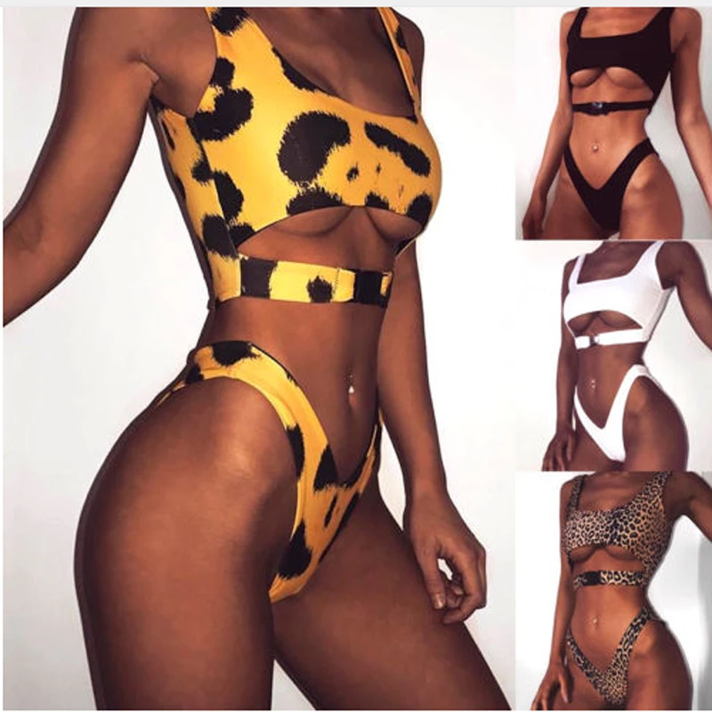 Новинка 2019 пикантный Женский бандо летний треугольный бандажный комплект бикини