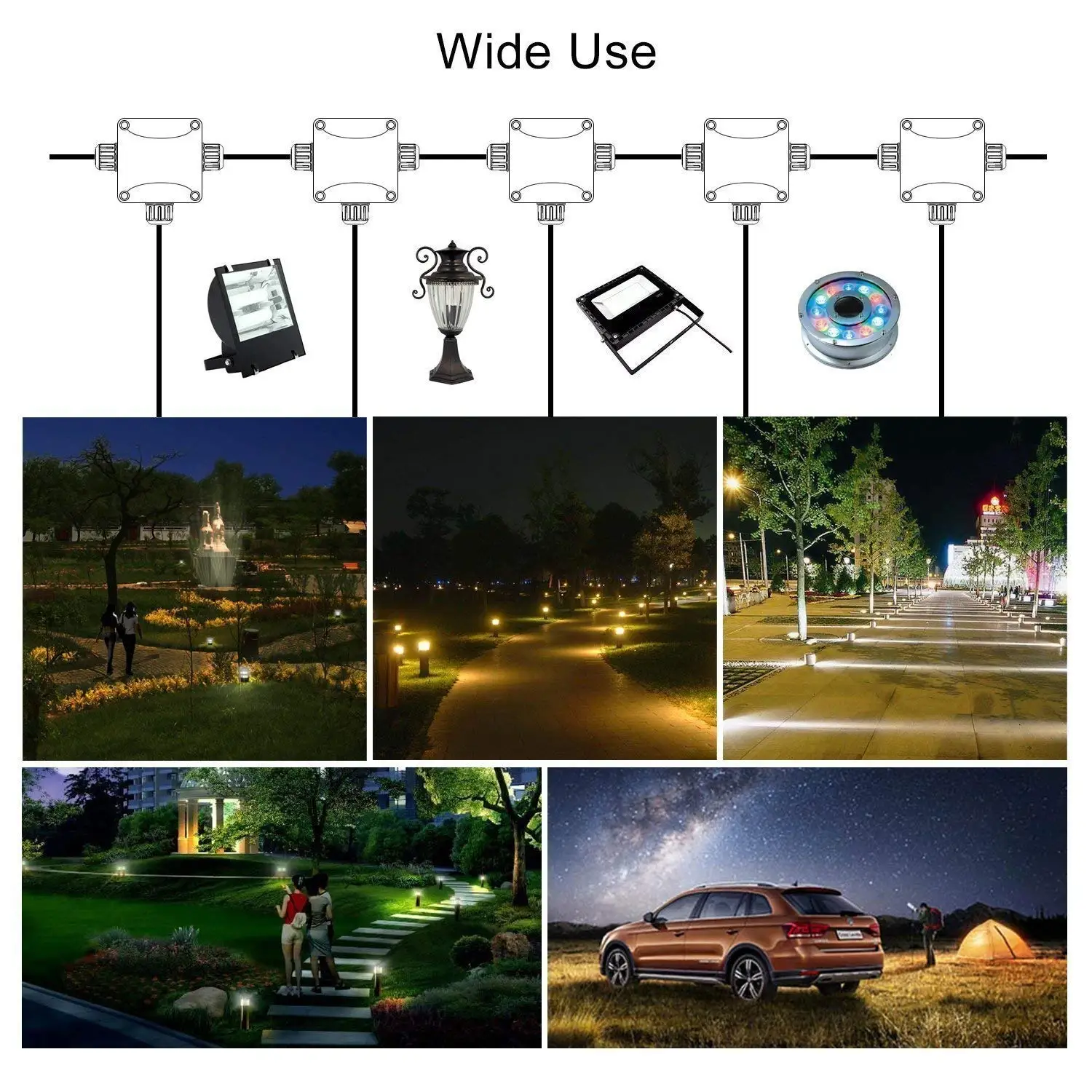 5 шт. распределительная коробка Водонепроницаемый IP68 Кабельный разъем больше 3 х