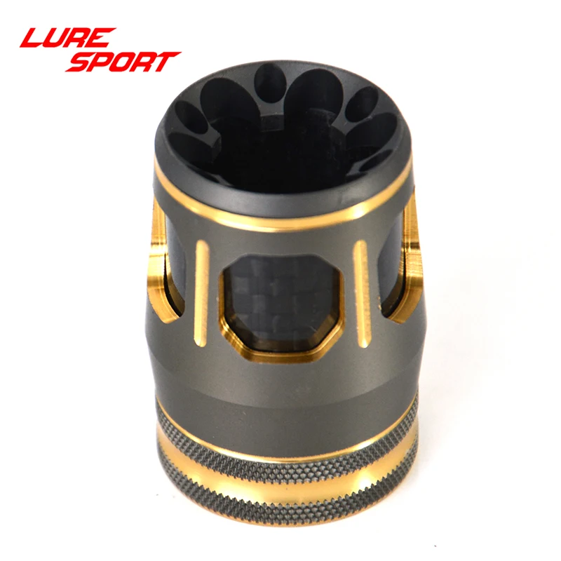 LureSport 2 шт. черная краска катушка для сиденья карбоновая трубка золотой/серый