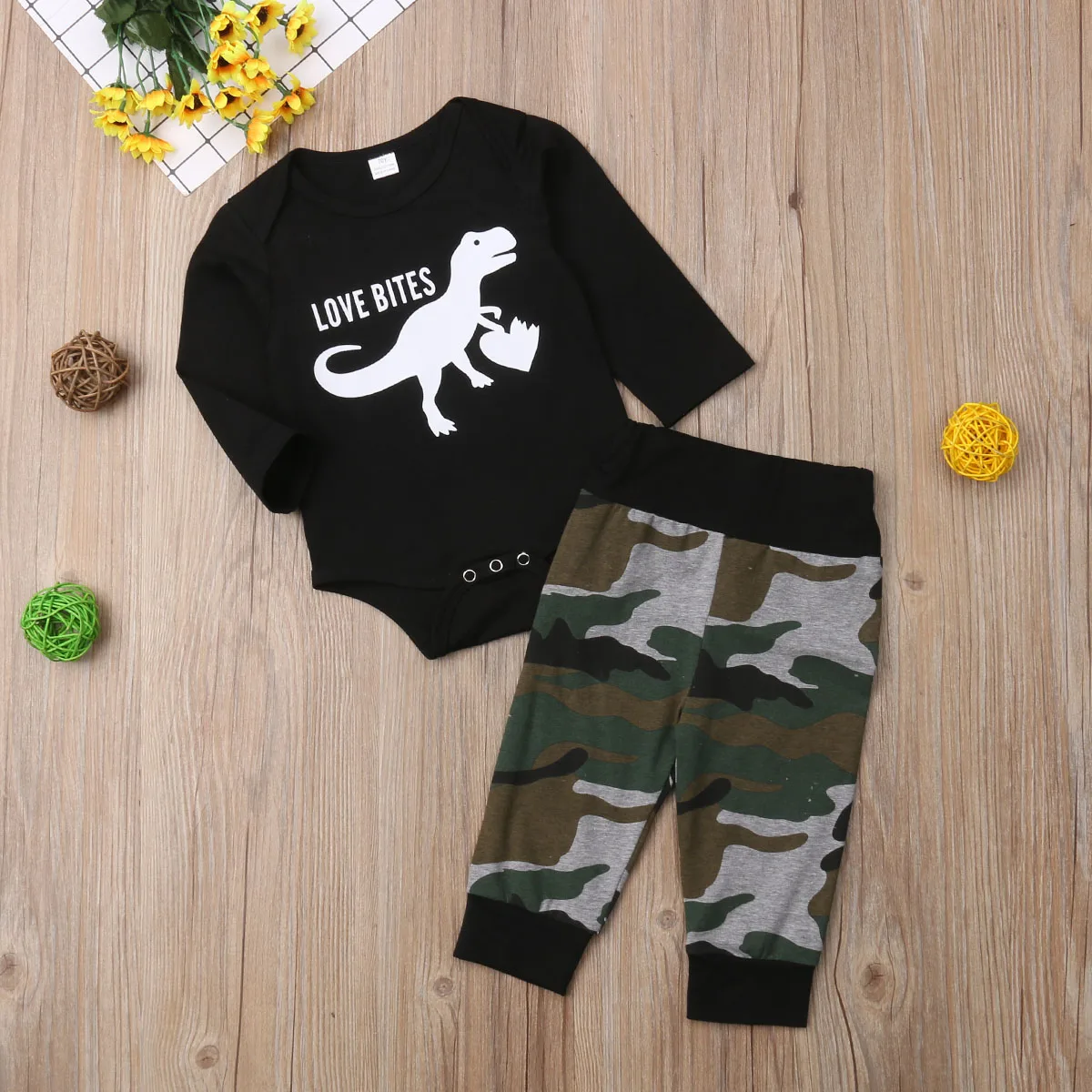 arrival Boys Clothes 2019 New Arrival Cute Animal Clothing Kids Baby Set Toddler T-Shirt+Pants Cotton Dinosaur |