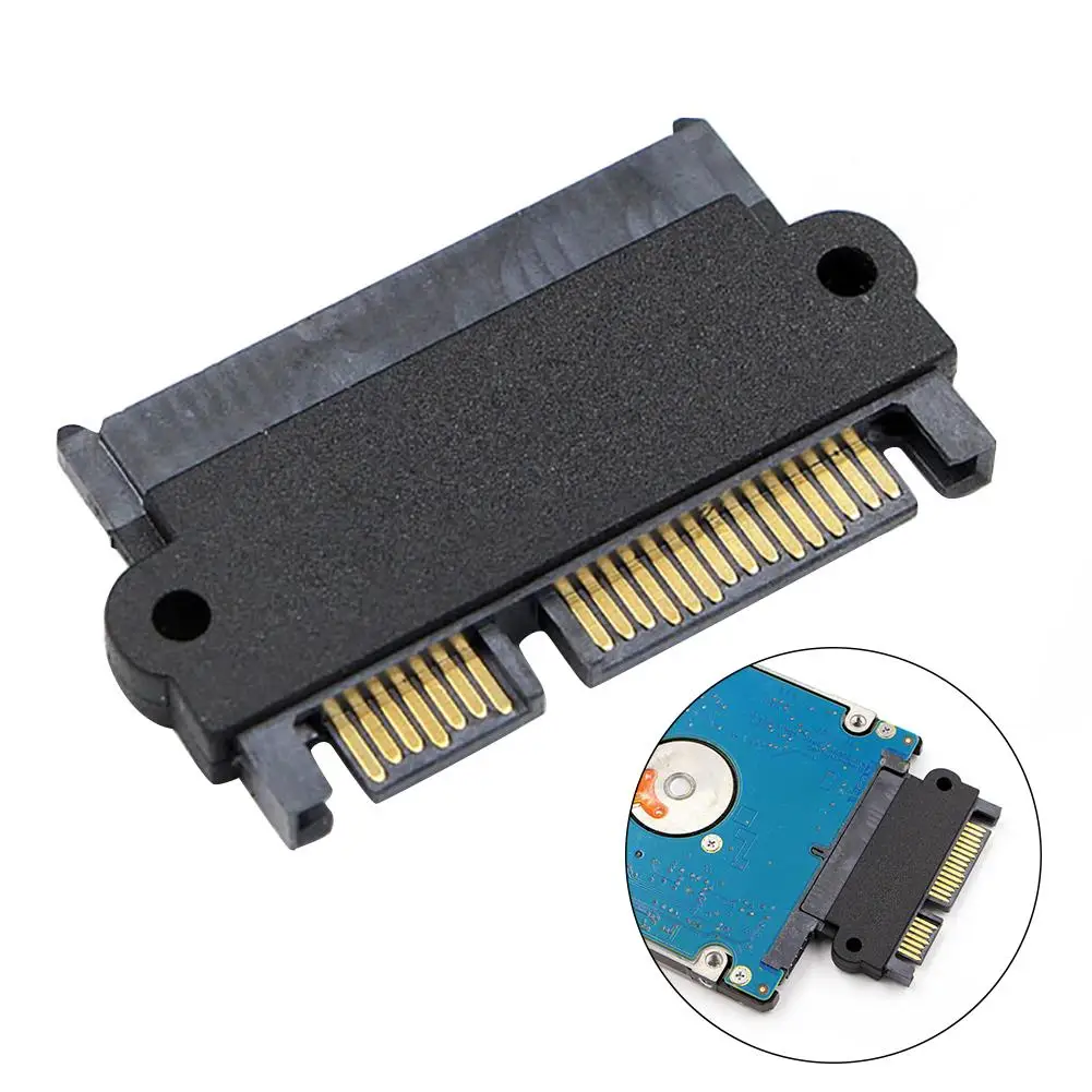 Новое прибытие 7 + 15 pin штыревой к женскому медному ядру SATA Ноутбук Жесткий диск