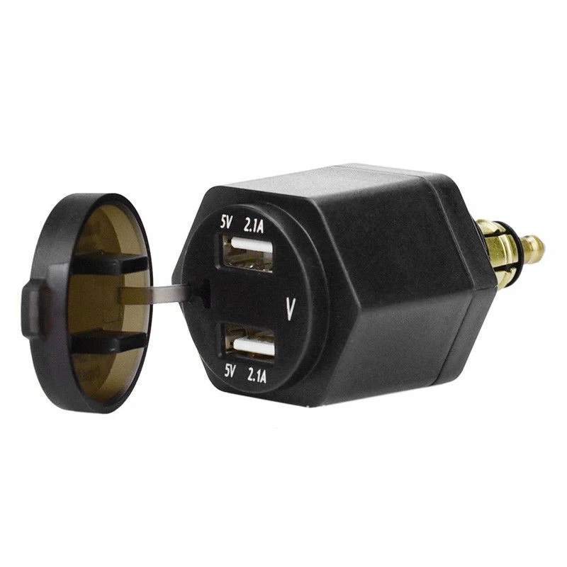 Черные мотоциклетные Dual USB Зарядное устройство адаптер для BMW F650GS F700GS R1200GS R1200RT