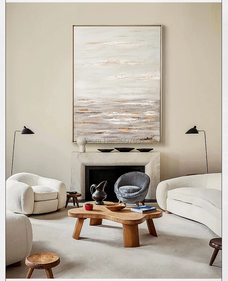 100% ручная роспись коричневая картина маслом украшение для дома высокое качество