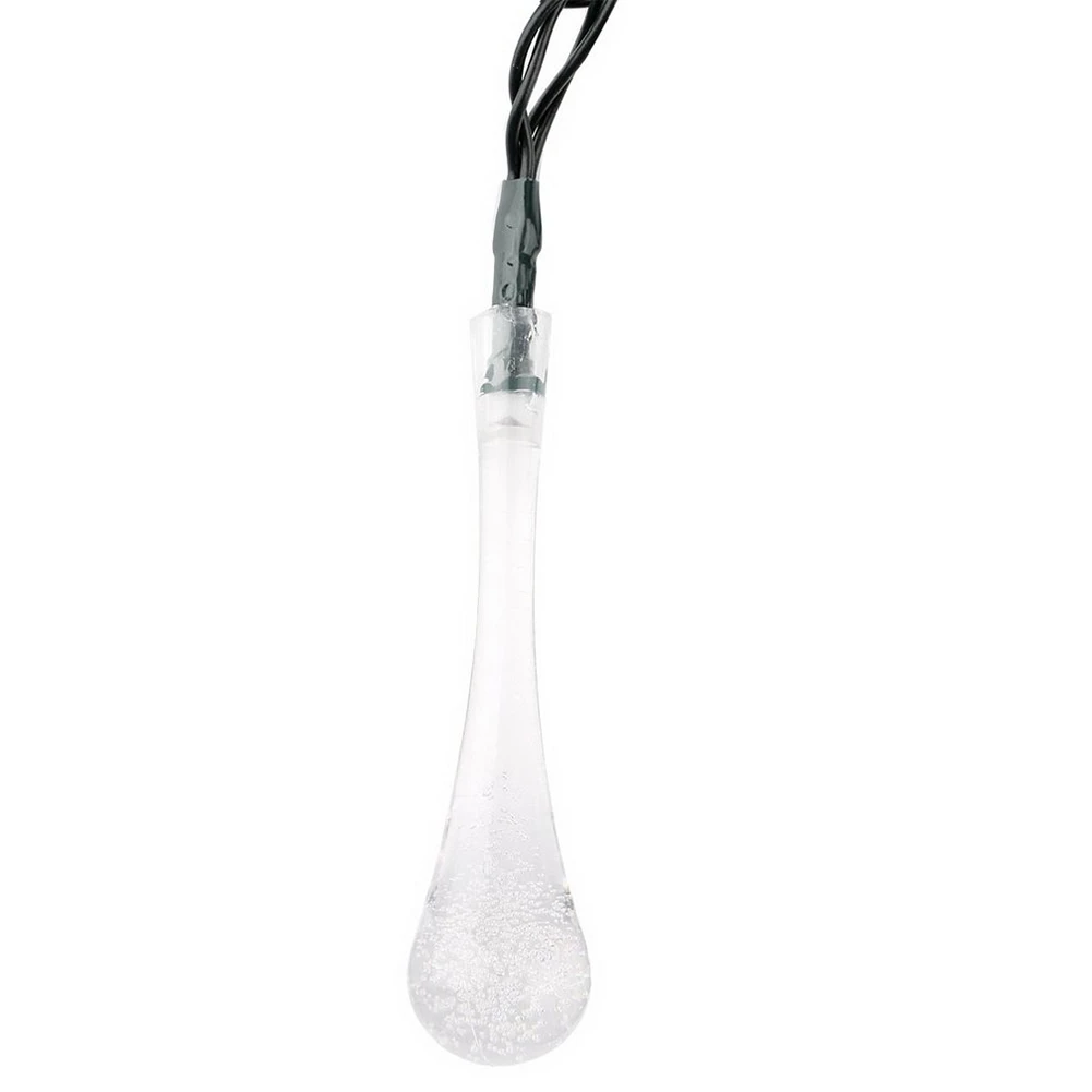 Капли воды Фея лампы 20 светодиодный солнечный свет строки Рождество Праздничный