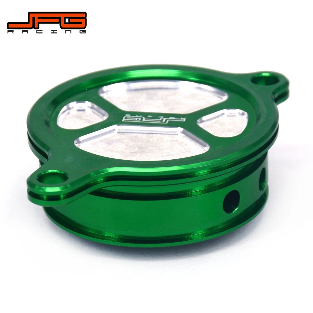 Алюминиевый Масляный фильтр для мотоцикла CNC Крышка KAWASAKI KLX450R 2008-2015 KX250F KXF250 2005-2016