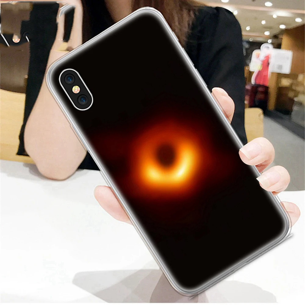 Чехол KISSCASE с черным отверстием для телефона iPhone X XR XSMAX чехол 6 7 8 Plus 5 Φ 4 5s 6s из ТПУ