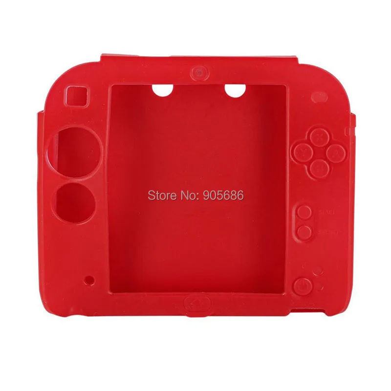 EXLENE Мягкий силиконовый чехол для 2DS защитный мягкий гелевый резиновый кожи |