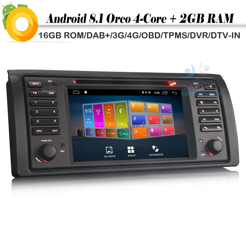 DAB + автомобильный стерео для BMW 5 серии E39 E53 X5 M5 Android 8 1 Авторадио Sat Nav GPS WIFI RDS радио