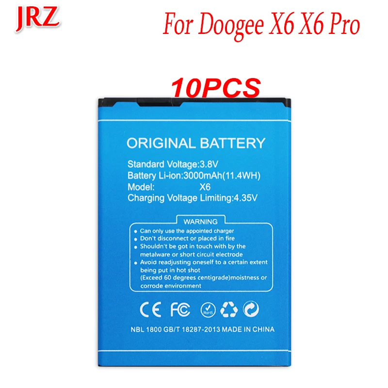 10 шт./лот 3000 мАч Для DOOGEE X6 аккумулятор Аккумулятор AKKU Doogee Pro|battery for doogee|battery for3000mah