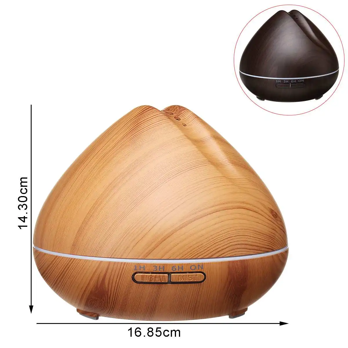 Увлажнитель Ароматизатор воздуха ультразвуковой со светодиодной подсветильник