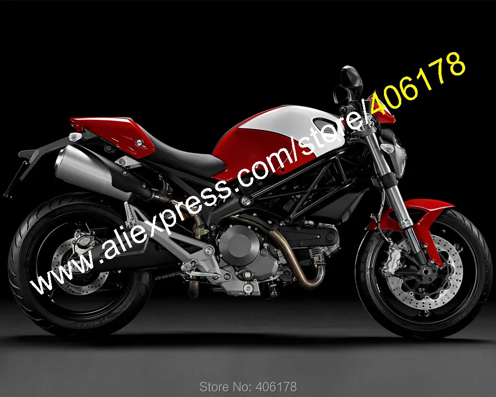 Для поездок на мотоцикле Ducati 696 795 796 M1100 2009 2010 2011 2012 2013 1100 1100S красный Белый ABS