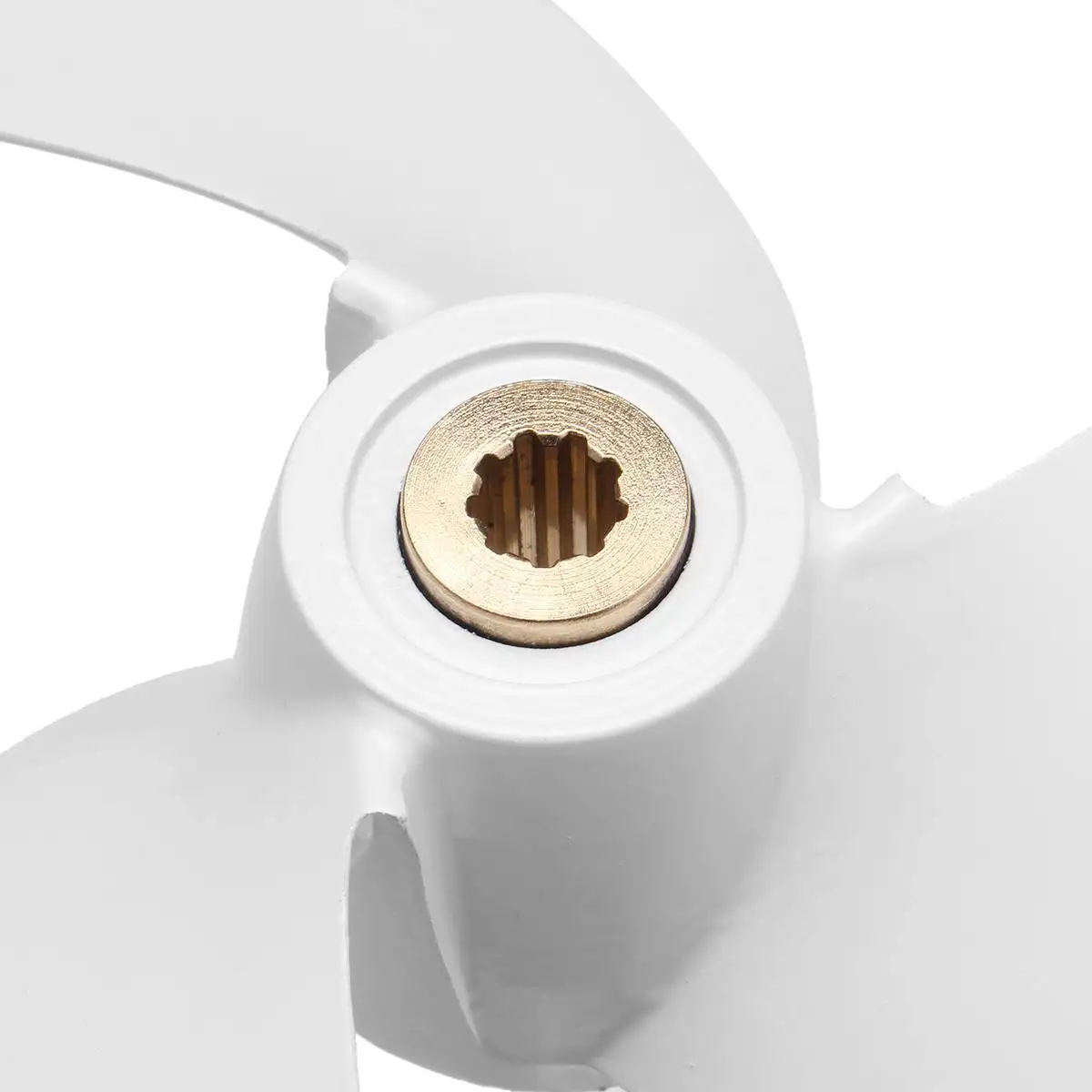 

6L5-45943-00-EL Aluminum Alloy 7 1/4 x 6 Marine Outboard Propeller For Yamaha 2.5-3HP White 9 Spline Tooth 3 Blades R Rotation
