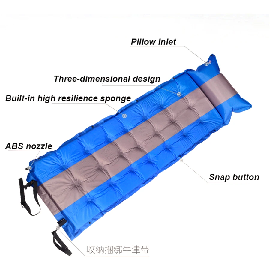 

Car Travel Bed Inflatable Moisture-proof Pad 5CM thickened Single Person Can Be Spliced With Pillow Ultralight Portable