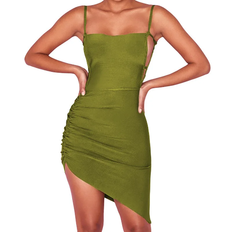 summer sexy bodycon Red bandage suspender dress backless women clothing vestidos kleider sundress sukienka mini club dresses | Женская