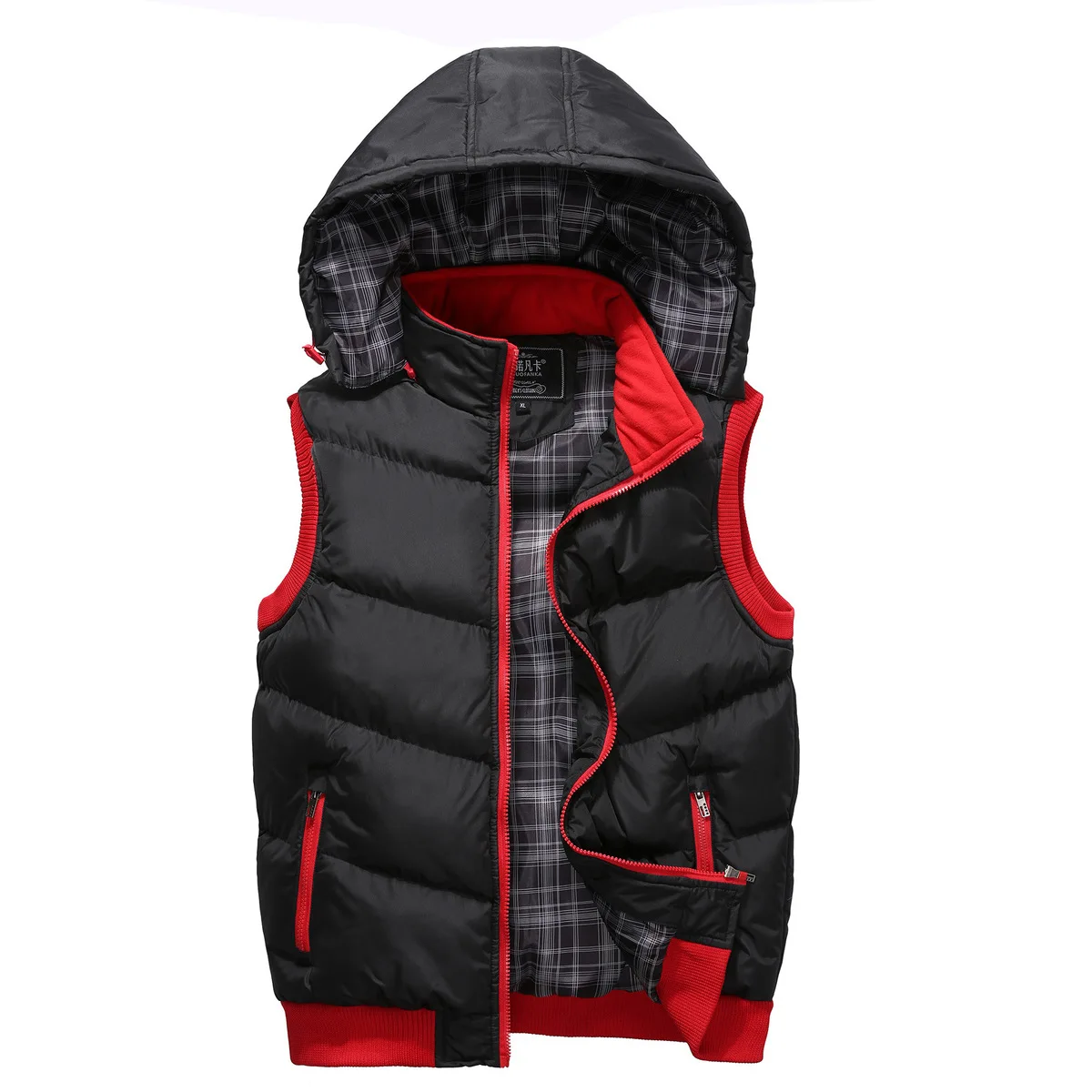 Male Even Hat Autumn And Winter Loose Coat Vest Leisure Time Man Korean Trend Will Code Waistcoat New Arrivals Limited On Sale | Мужская