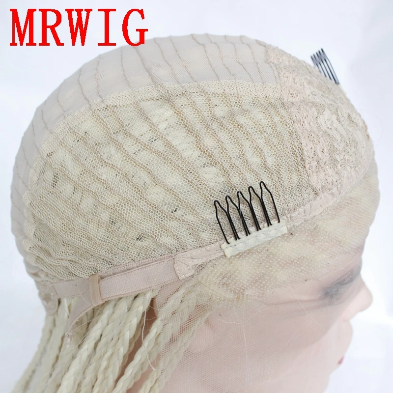 MRWIG 26in длинный прямой 60 см синтетический бесклеевой передний парик кружева