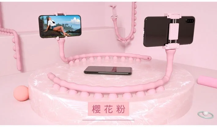 

Novelty Multi-function Cute Worm Lazy Suction Phone Stand Holder For iPhone Huawei Sucking Bicycle indoor outdoor Acceossory