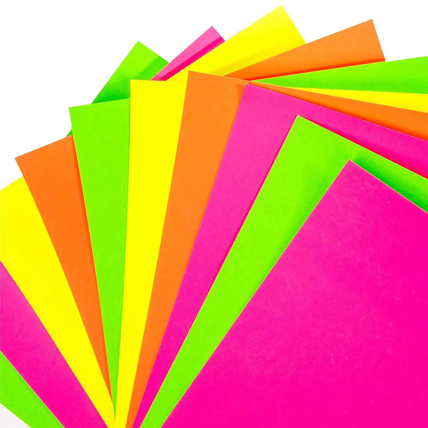 

New 120X Sheets Of A4 Neon Card - Fluorescent Craft Card Stock