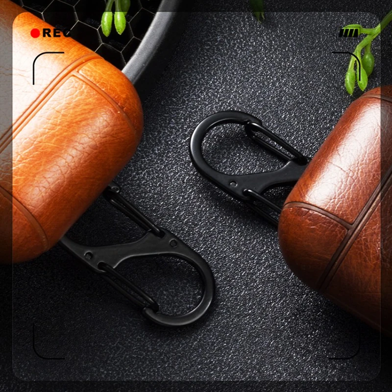 Для AirPods пояса из натуральной кожи ударопрочный защитный чехол для кожаный