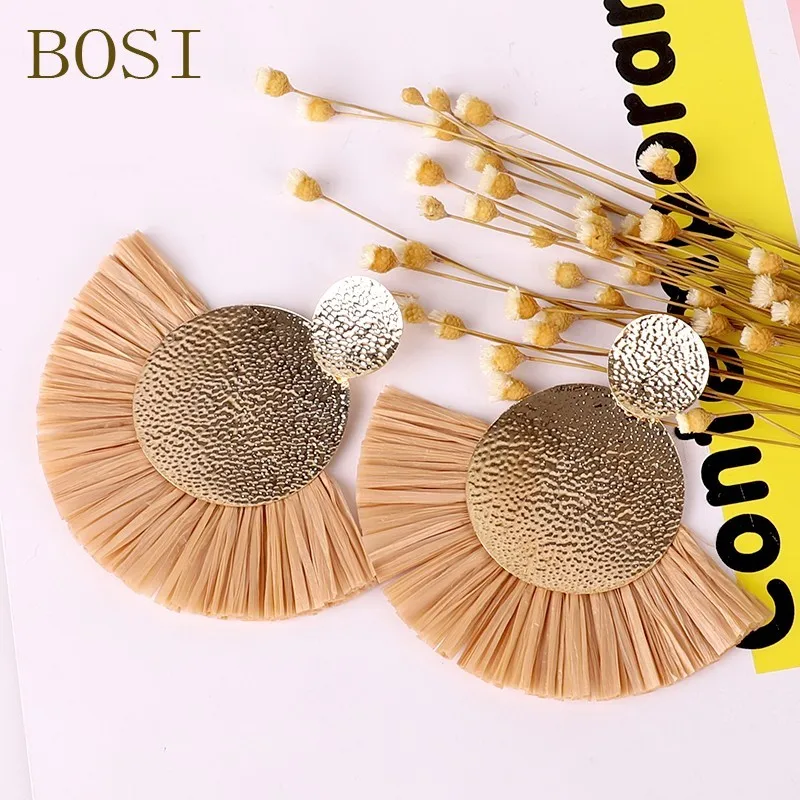 Женские серьги с кисточками Boho Drop большие богемные роскошные длинные висячие
