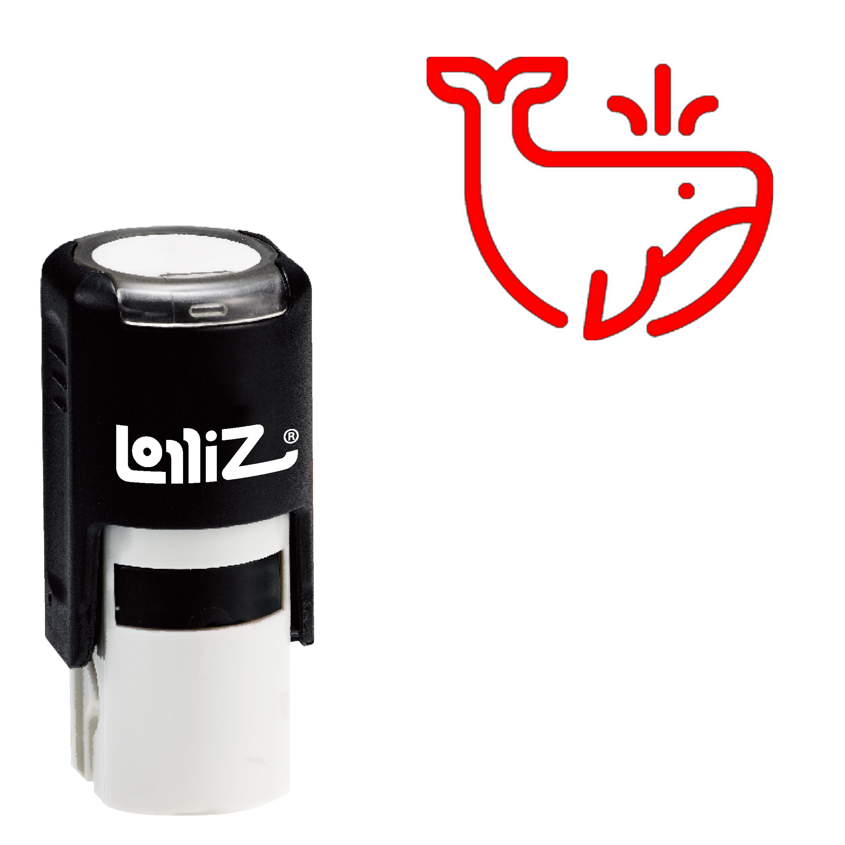 

LolliZ Whale Self-Inking Rubber Stamp - Modern Symbol Series