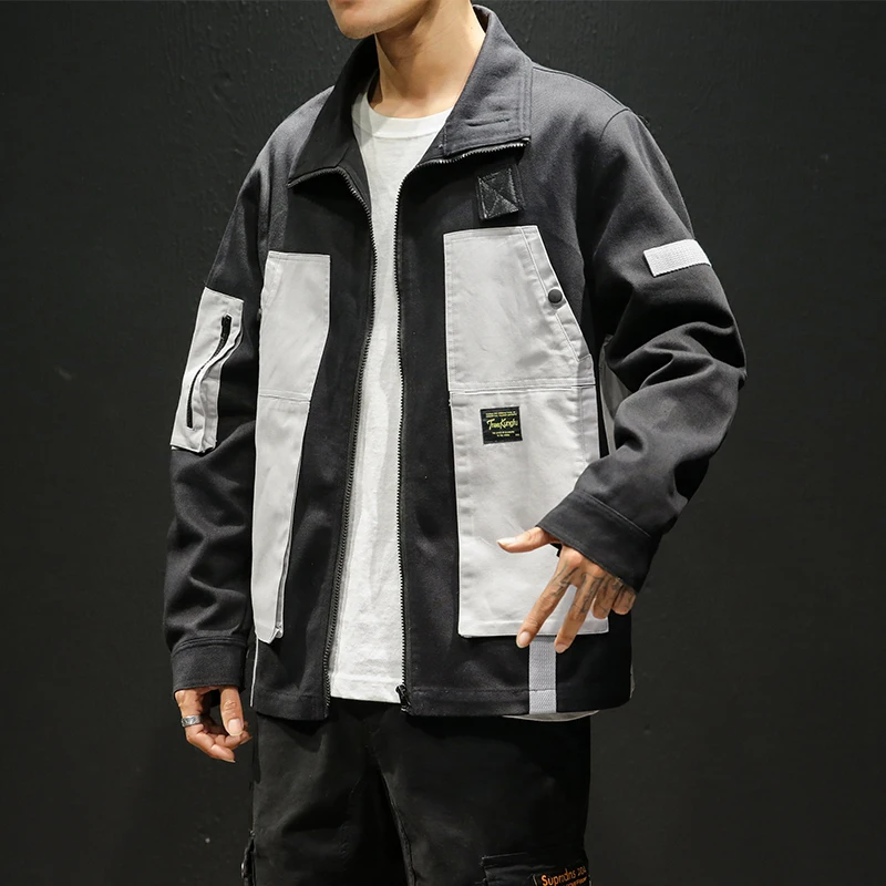 

Spring autumn new Korean version trend original Japanese casual jacket men's loose large size windbreaker Free shipping