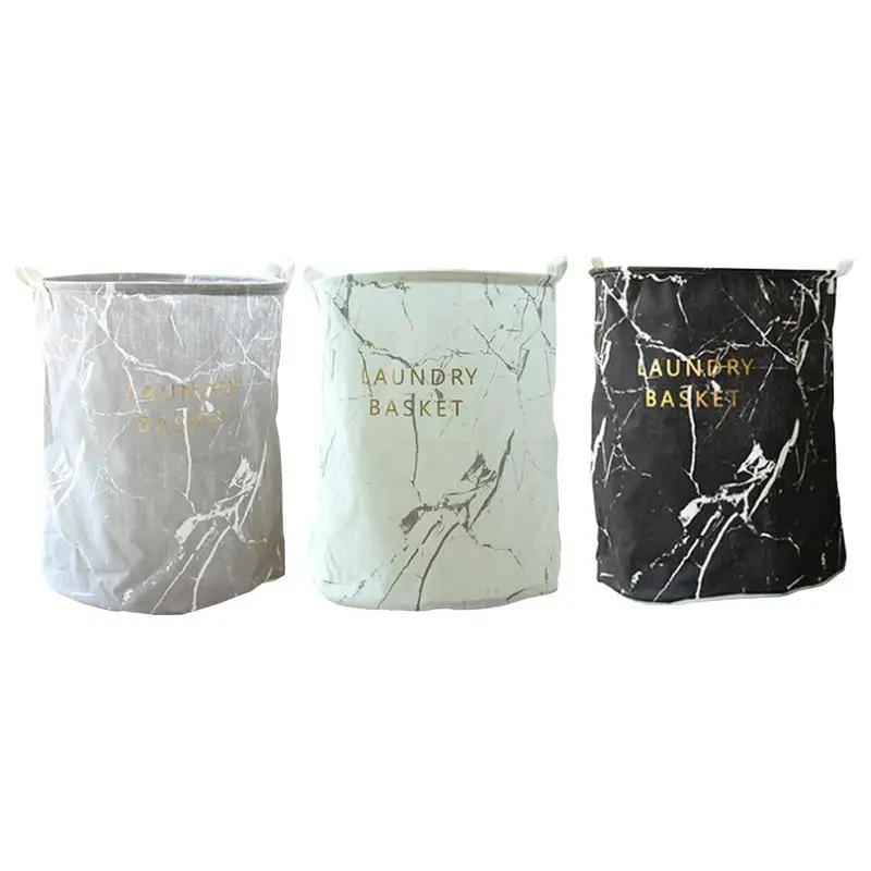 Круглая корзина для хранения больших букв складная белья стирки товары