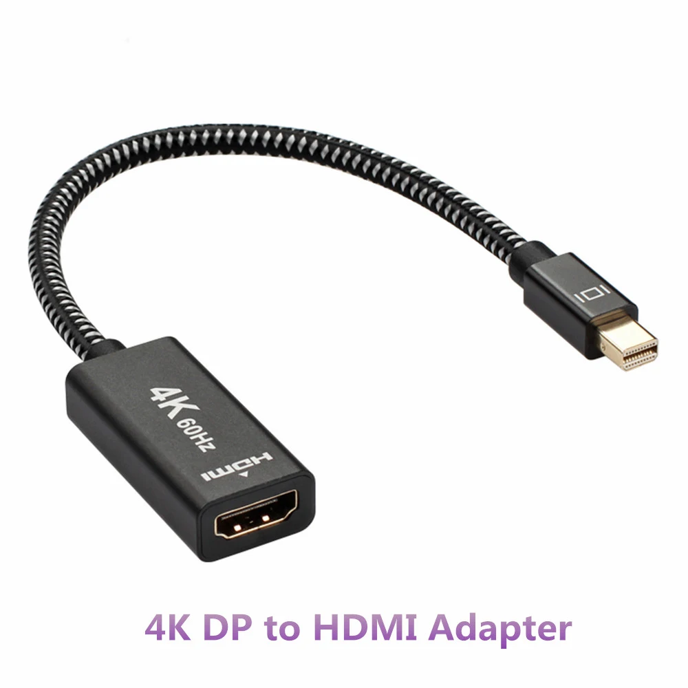 4K 60hzmini порт дисплея Порт DP к HDMI кабель штекер женскому адаптеру мини-порт для Macbook
