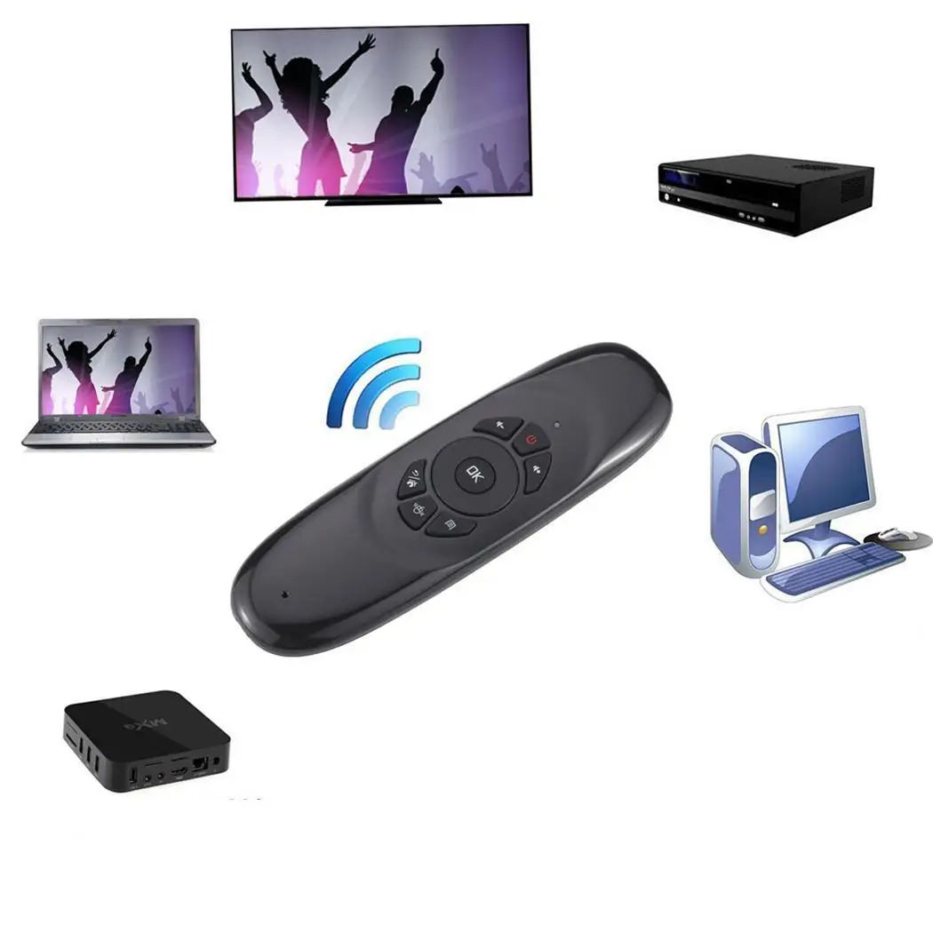 Беспроводная клавиатура 2 4 Ghz Mini Air mouse &lt20uA Gaming 1 светодиодный индикатор